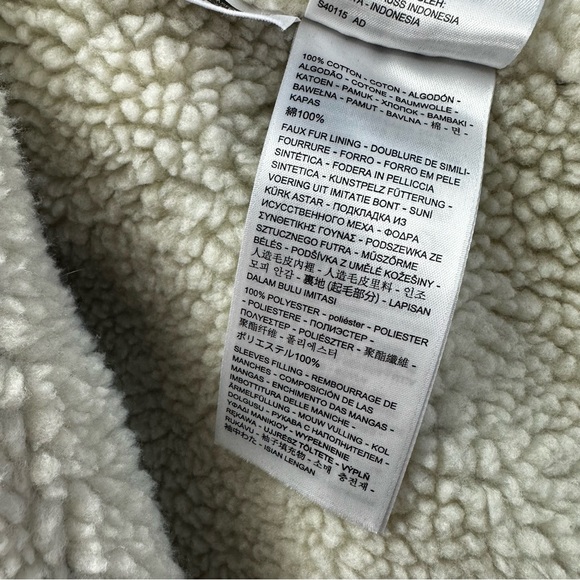 Levi's Denim Men’s Trucker Jacket Sherpa Collared Vintage Look Regular Fit Small - Picture 10 of 12